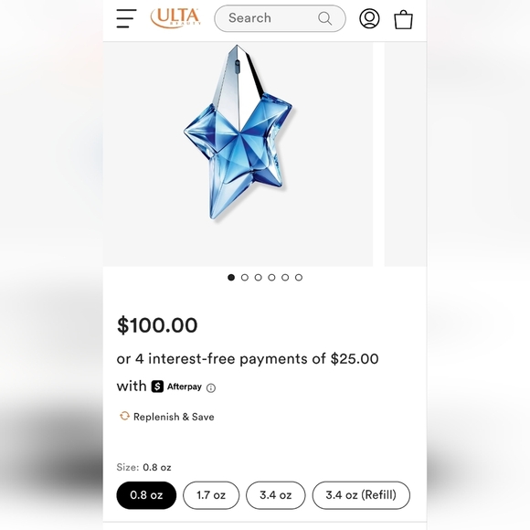 NIB-Mugler-Angel E.D.P. -25ML/.8FL OZ - Picture 2 of 5